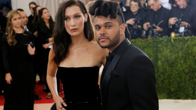 Bella Hadid dan The Weeknd.