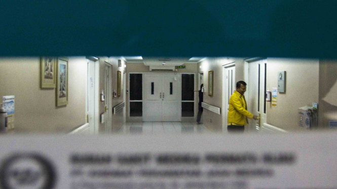 Ruangan perawatan Setya Novanto di RS Permata Hijau, saat mengalami kecelakaan tunggal.

