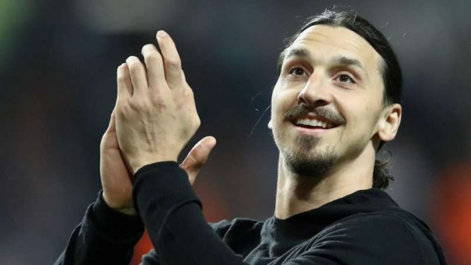 Penyerang Manchester United, Zlatan Ibrahimovic.