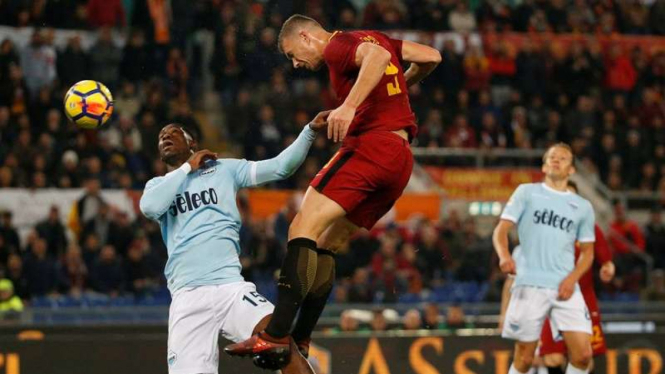 Pertandingan AS Roma melawan Lazio di ajang Serie A