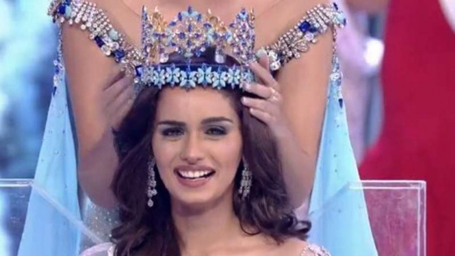 Perwakilan India, Manushi Chhillar berhasil meraih   mahkota Miss World 2017 