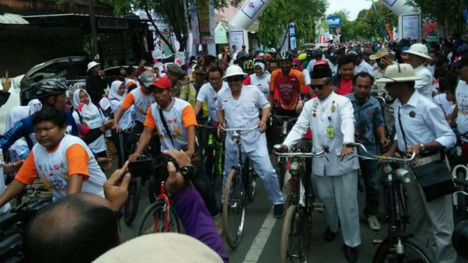 Gowes Pesona Nusantara di Sragen