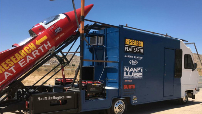 Roket tenaga uap untuk buktikan bumi datar