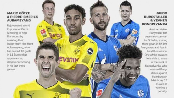 Ilustrasi duel Borussia Dortmund vs Schalke 04