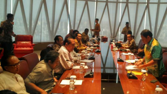 Partai Golkar menggelar rapat di Bakrie Tower, Kuningan, Jakarta Selatan.