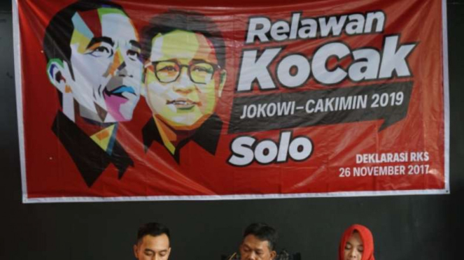 Deklarasi Jokowi-Cak Imin di Solo, Minggu, 26 November 2017.