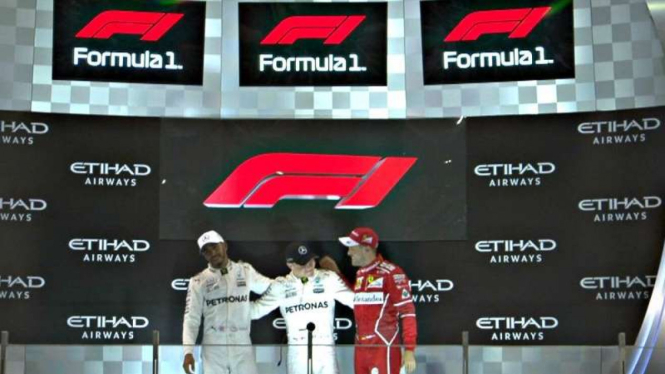 Para pengisi podium di F1 GP Abu Dhabi 2017
