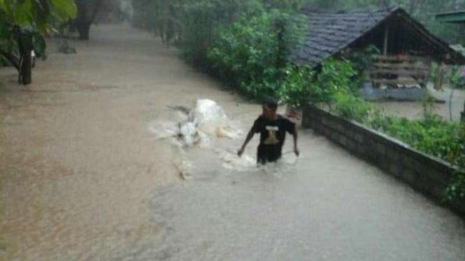 Banjir di Bantul.