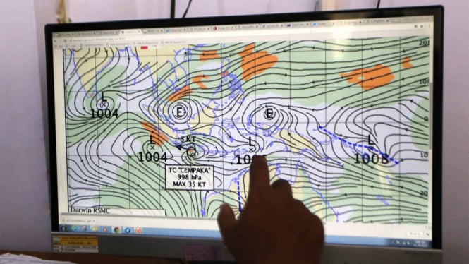 Pantauan Siklon Tropis Cempaka
