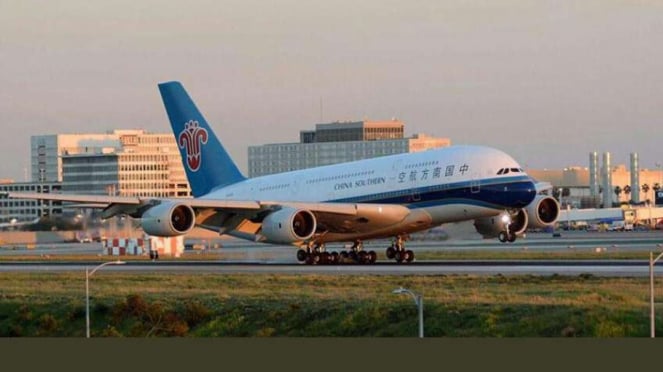 Airbus A380 pertenece a la aerolínea sureña de China. 