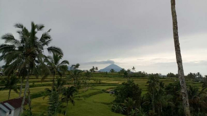 Erupsi Gunung Agung di Kabupaten Karangasem, Bali.