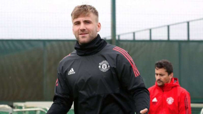 Pemain belakang Manchester United, Luke Shaw