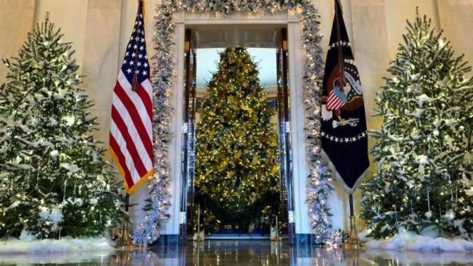 Dekorasi Natal Gedung Putih