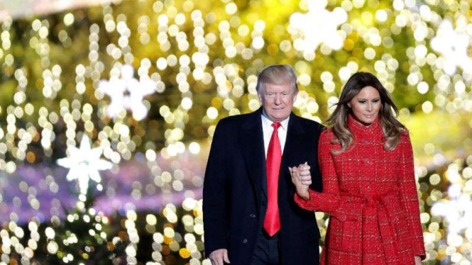 Presiden AS Donald Trump dan Melania Trump