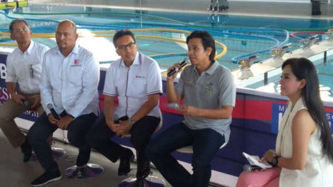 Konfrensi pers CIMB Niaga Indonesia Open Aquatic Championship 2017