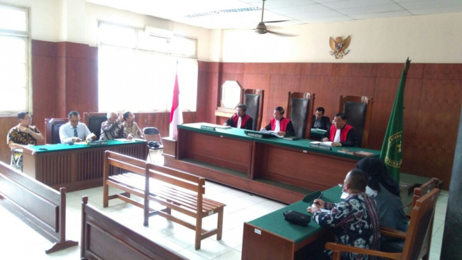 Sidang putusan kasus Yamaha dan Honda di Pengadilan Negeri Jakarta Utara.