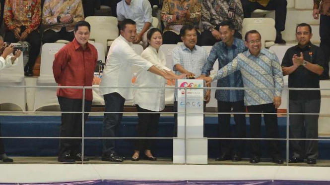 Wapres Jusuf Kalla membuka Indonesia Open Aquatic Championship 2017