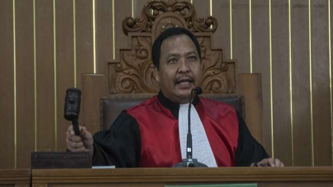 Hakim Tunggal Kusno memimpin jalannya sidang praperadilan Setya Novanto