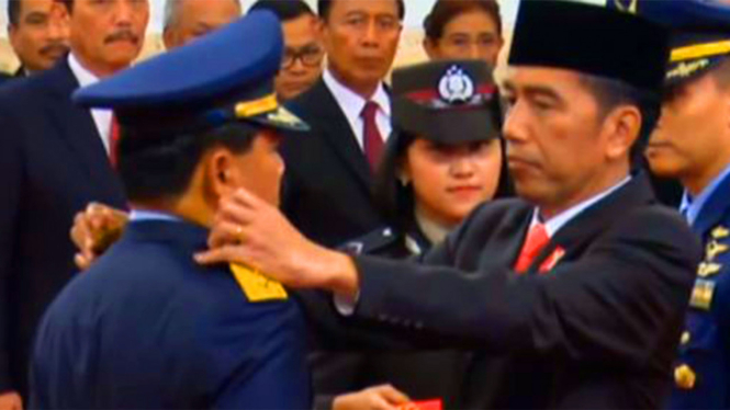 Pelantikan Panglima TNI Hadi Tjahjanto