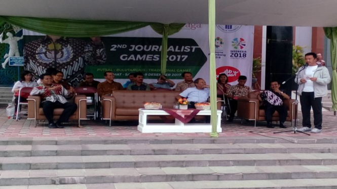 Menpora, Imam Nahrawi, resmi membuka 2nd Journalist Games 2017.