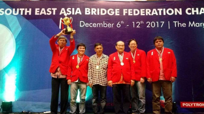 Tim bridge Indonesia berjaya di SEABF 2017