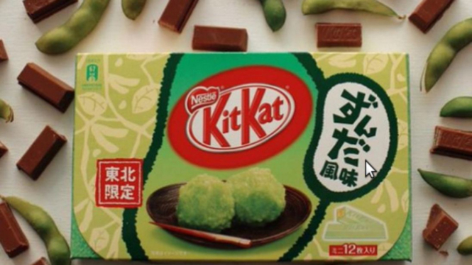 Kitkat rasa edamame atau kacang kedelai