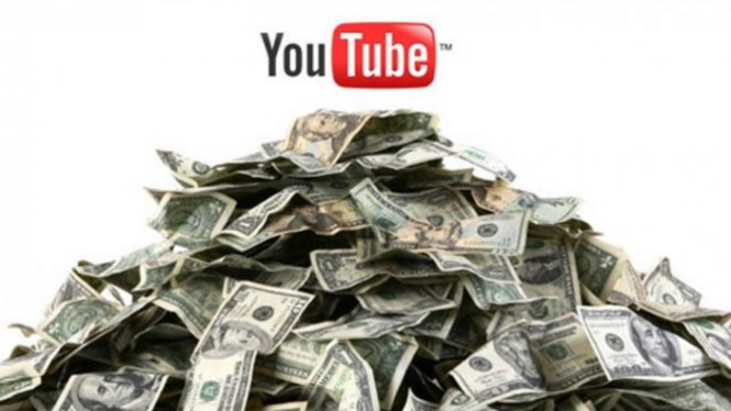 Ilustrasi menghasilkan uang dari Youtube.