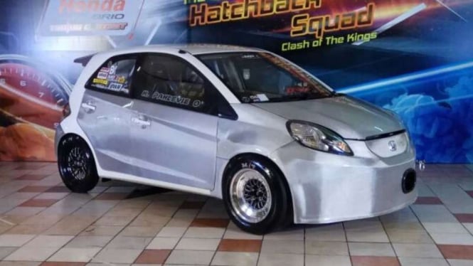 Honda Brio mesin Jazz. Ilustrasi.