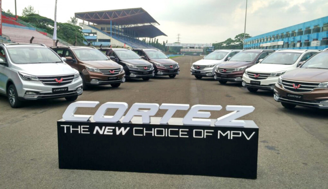 Peluncuran Wuling Cortez di Sentul, Jawa Barat.