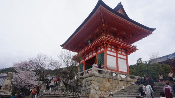 Kiyomizudera Temple di Kyoto, Jepang.