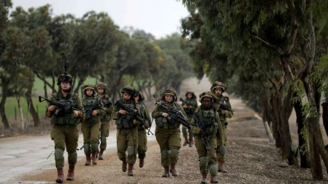 Patroli militer Israel di Jalur Gaza