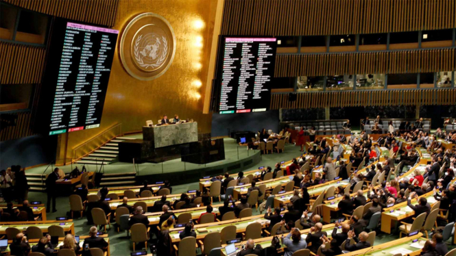 Majlis Umum PBB Batalkan Klaim Yerusalem Ibu Kota Israel