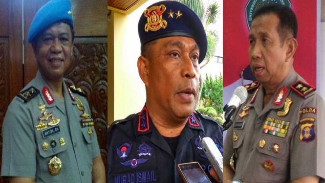 Tiga jenderal polisi yang berpeluang maju ke Pilkada serentak 2018.