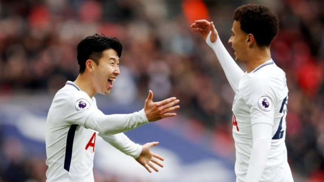 Duet playmaker Tottenham Hotspur, Son Heung-Min dan Dele Alli.