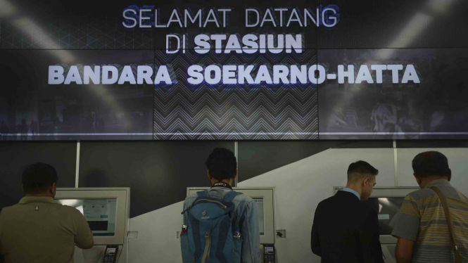 Uji Coba Kereta Operasional Bandara Soekarno- Hatta