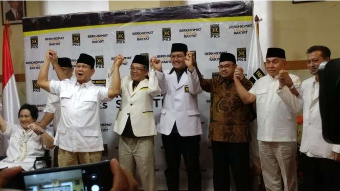 Pengumuman calon kepala daerah dari Partai Gerindra, PKS dan PAN untuk Pilkada Serentak 2018, Rabu (27/12/2017).