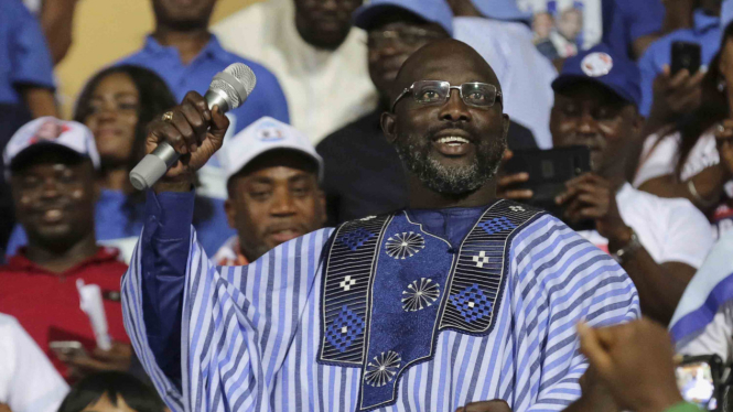 Pemain Sepakbola George Weah Kini Jadi Presiden Liberia