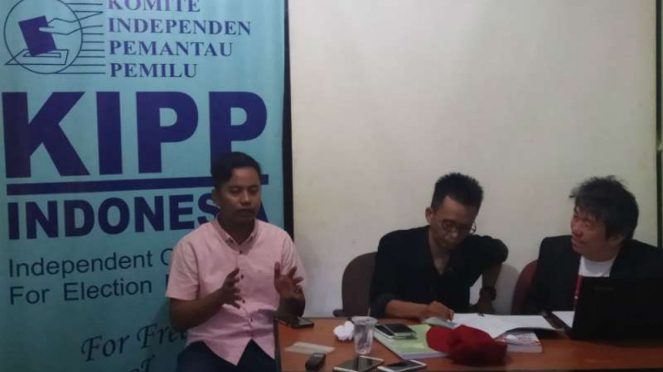 Jumpa pers Komite Independen Pemantau Pemilu (KIPP)