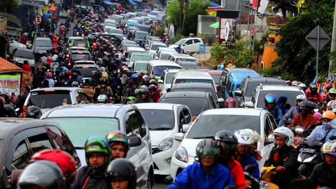 Ilustrasi-Kemacetan lalu lintas