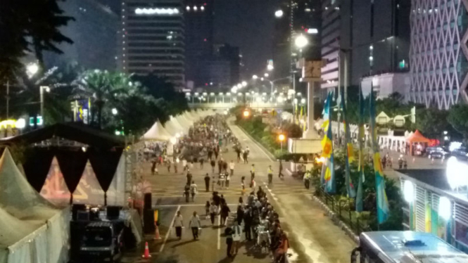 Ilustrasi Car free night Jakarta.