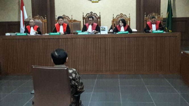 Sidang putusan sela Setya Novanto.