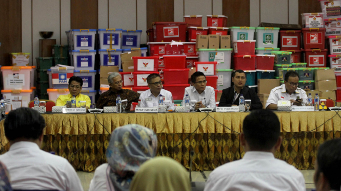 Rapat koordinasi tahapan Pemilihan Umum 2018.