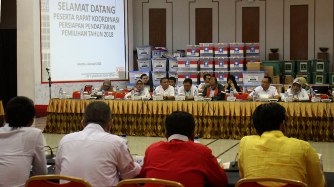 Rapat Koordinasi Persiapan Tahapan Pendaftaran Pemilihan Umum 2018