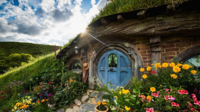 Rumah Hobbit di New Zealand