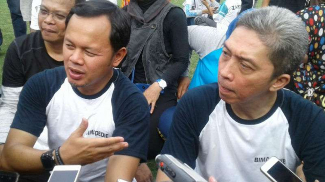 Petahana Walikota Bogor Bima Arya Sugiarto dan Dedie Rachim.