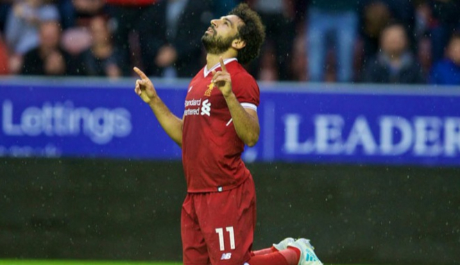 Mohamed Salah, pemain Liverpool.