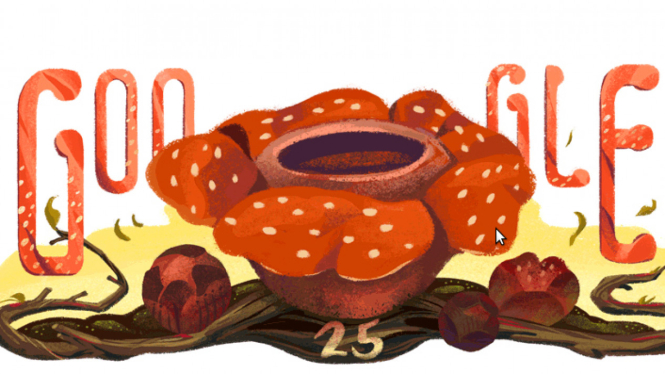 Google doodle bunga Rafflesia arnoldii