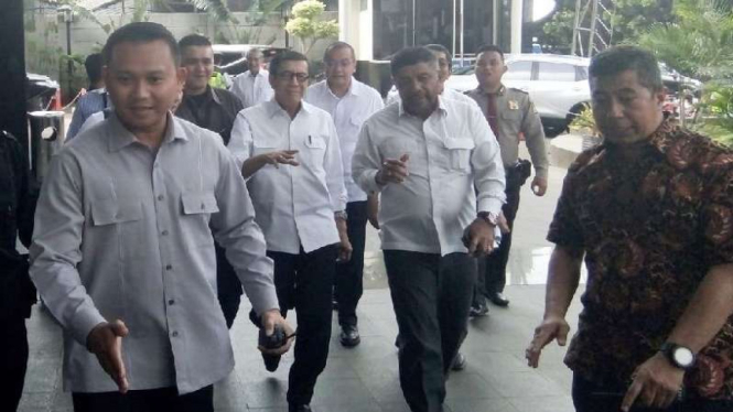 Menteri Hukum dan HAM Yasonna H Laoly diperiksa KPK