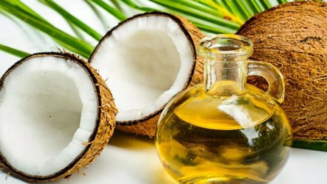 Ilustrasi minyak kelapa.