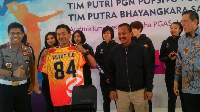 Launching tim PGN Popsivo Polwan Pasang Target Tinggi di Proliga 
